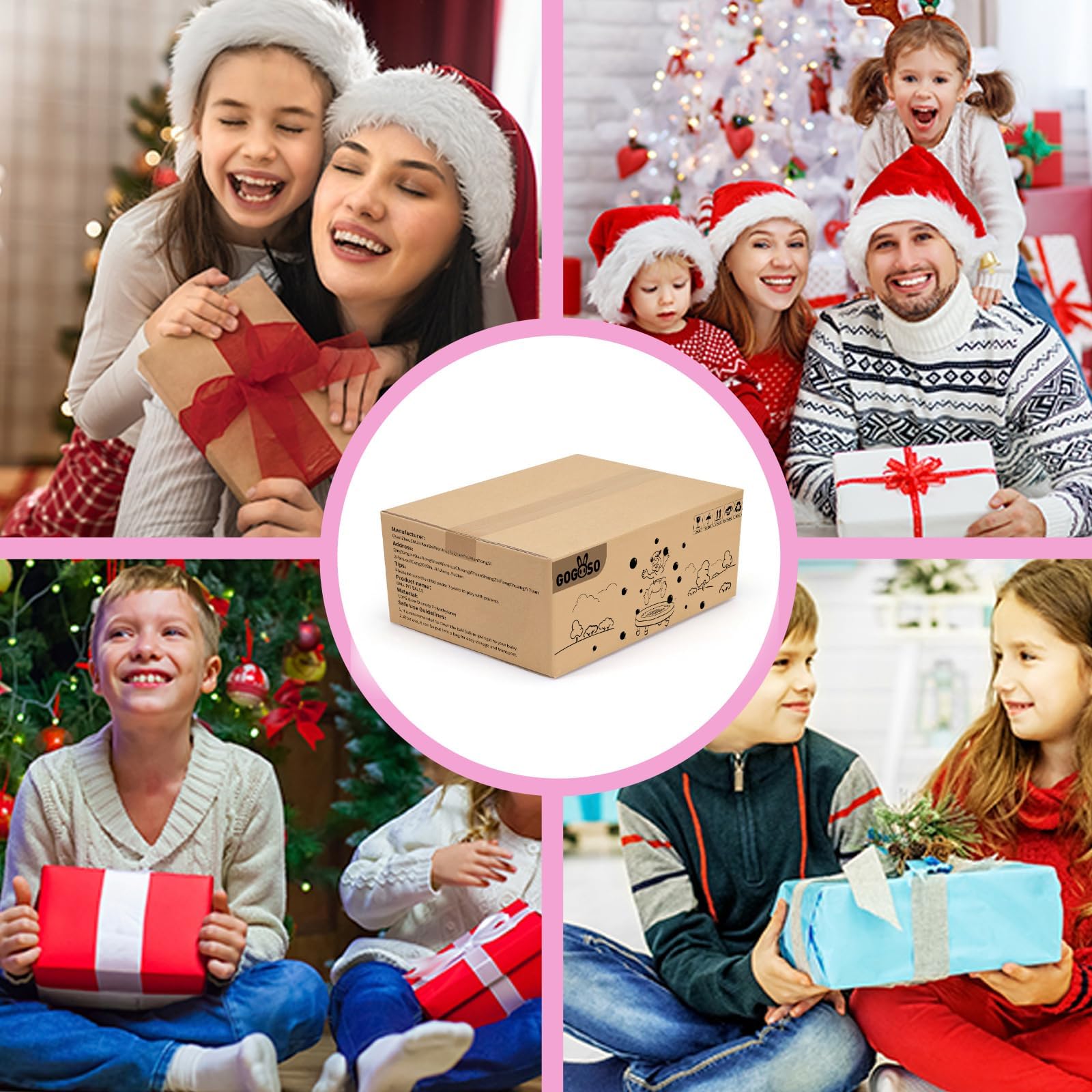 GOGOSO Ball Pits Balls for Toddlers Pack of 50 100 200 Plastics Shape Ball Non-Phthalate Non-BPA Non-Toxic 2.2-Inch Crush Proof Play Balls