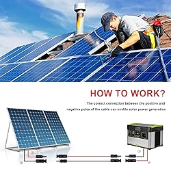 Feotech Twin Wire 50FT Solar Extension Cable