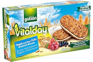 Gullon Breakfast Biscuits, Yogurt and Forest Fruits, 220g