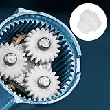 sourcing map 50Pcs 16 Teeth Plastic Double Gears 0.5 Module for RC Car DIY view 5
