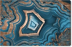 The Oliver Gal Artist Co. Abstract Wall Art Canvas Prints 'Dreaming About You Geode' Home Décor, 24