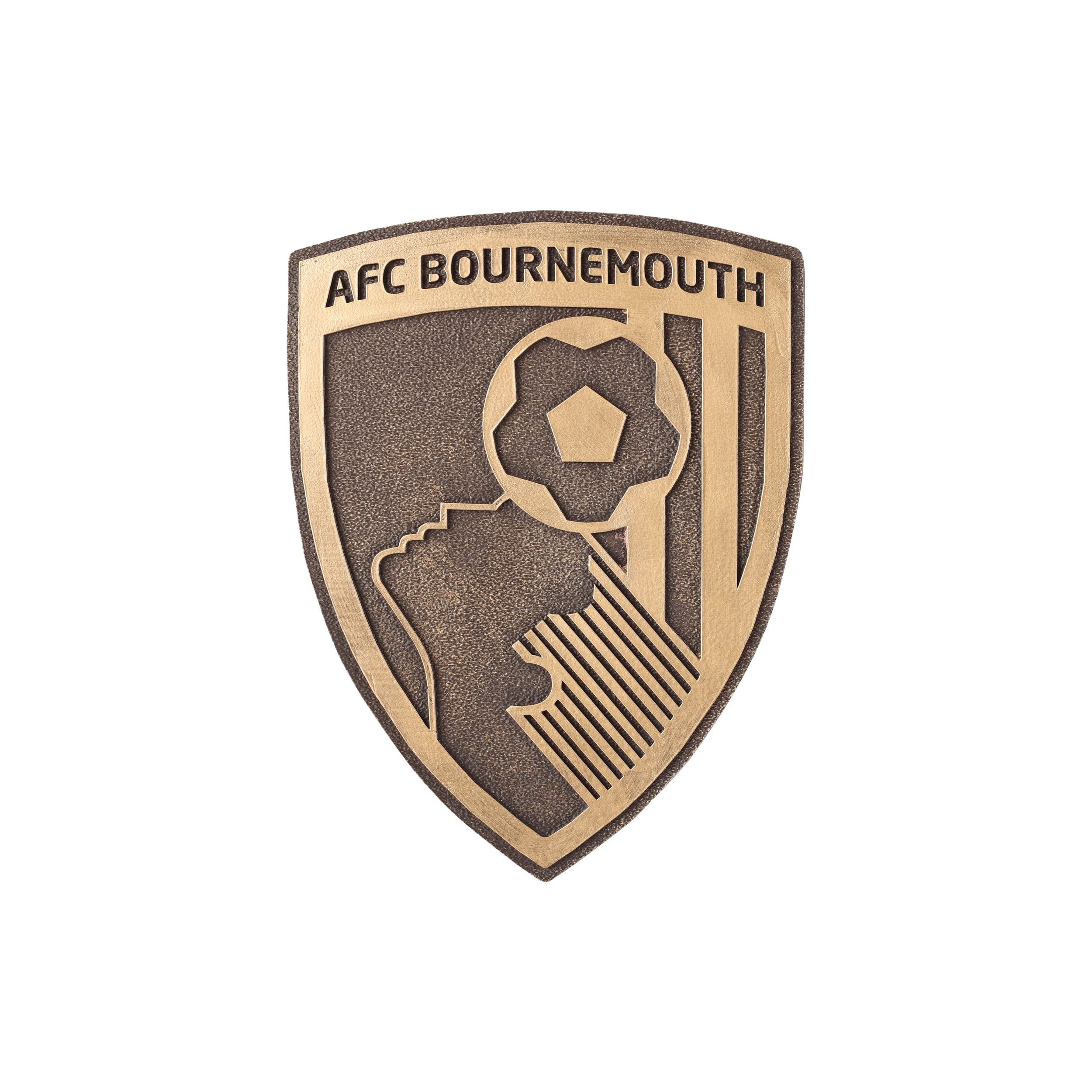 FOCO Official AFC Bournemouth Bronze Effect Football Crest Wall Sign