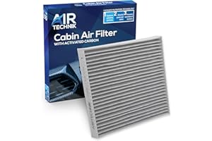 AirTechnik CF12820 Cabin Air Filter w/Activated Carbon | Fits Select 2021-2025 Hyundai Elantra, Ioniq 5, Santa Cruz, Santa Fe, Sonata, Tuscon, GV60, Kia K5, Niro, Sorento, Sportage - 97133-L1000