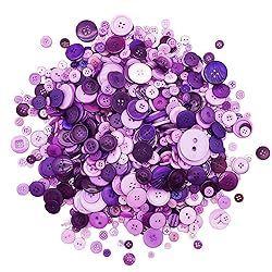 600-700Pcs Purple Buttons for Crafts Bulk Assorted