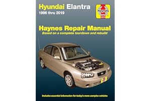 Hyundai Elantra 1996 thru 2019 Haynes Repair Manual: Based on a complete teardown and rebuild - Includes essential informatio