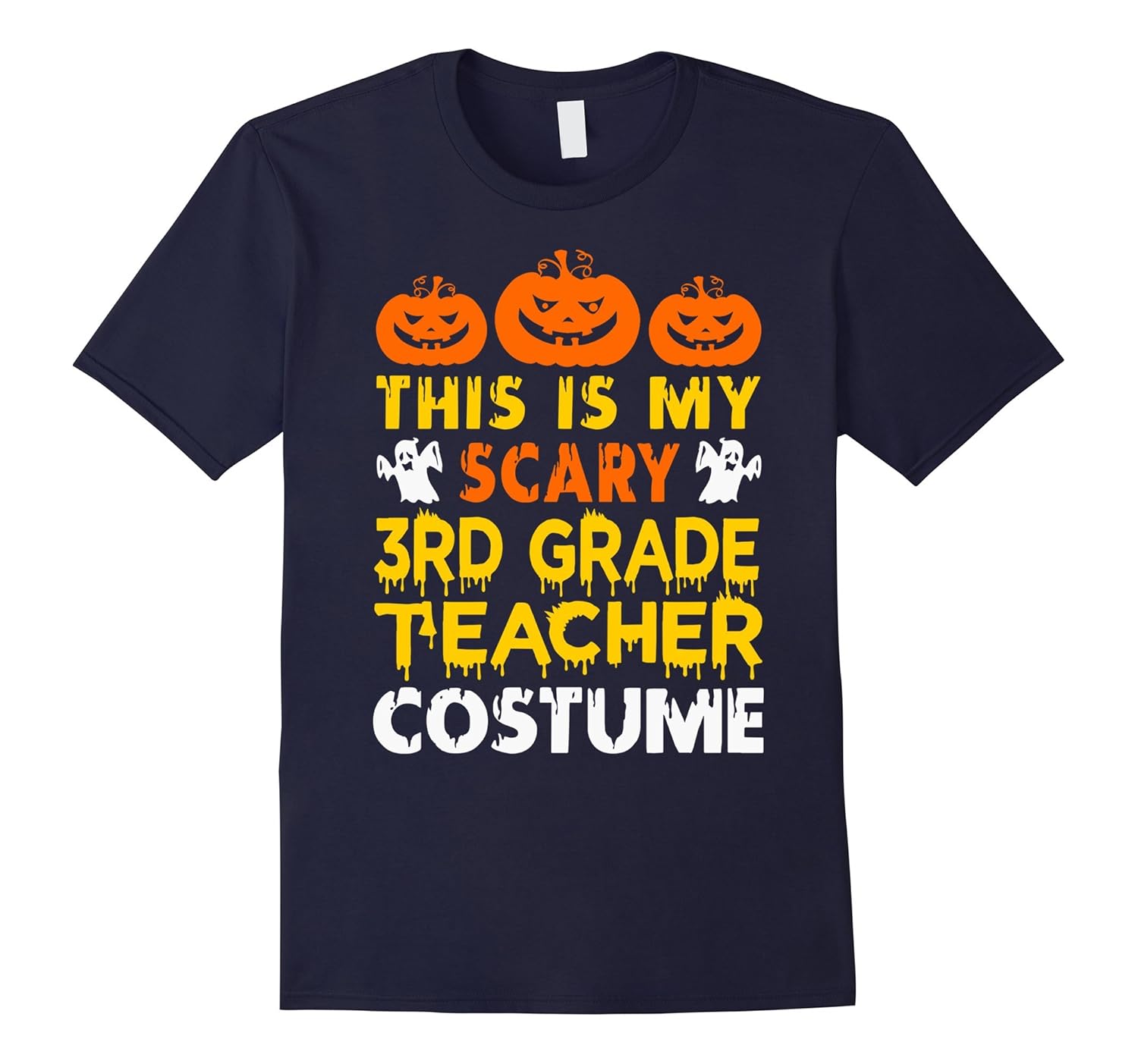 This is My Scary 3rd Grade Teacher Costume Halloween shirt-ANZ