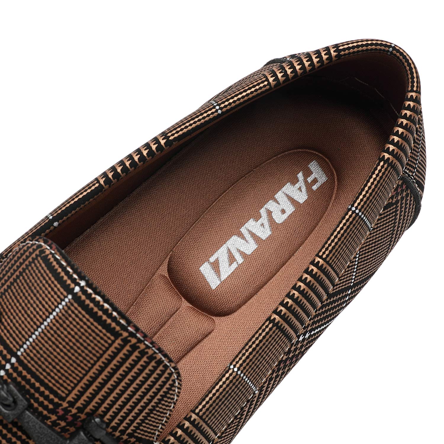 Faranzi Mens Penny Loafers Driving Moccasins Slip on Loafers Lightweight Comfortable Casual Driving Shoes Boat Shoes for Men