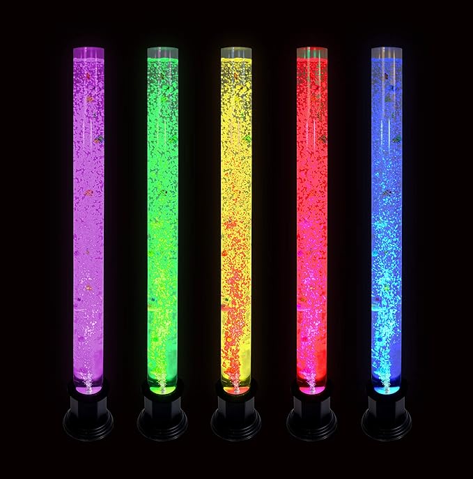 Sensory LED Bubble Tube Water Tank Fake Aquarium Decorative Display