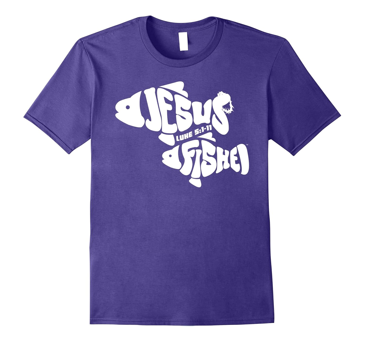 Jesus Fished OneFish TwoFish -- Christian-T-Shirt-ANZ