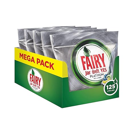 Fairy Platinum Limone Caps Per Lavastoviglie Confezione Da 125