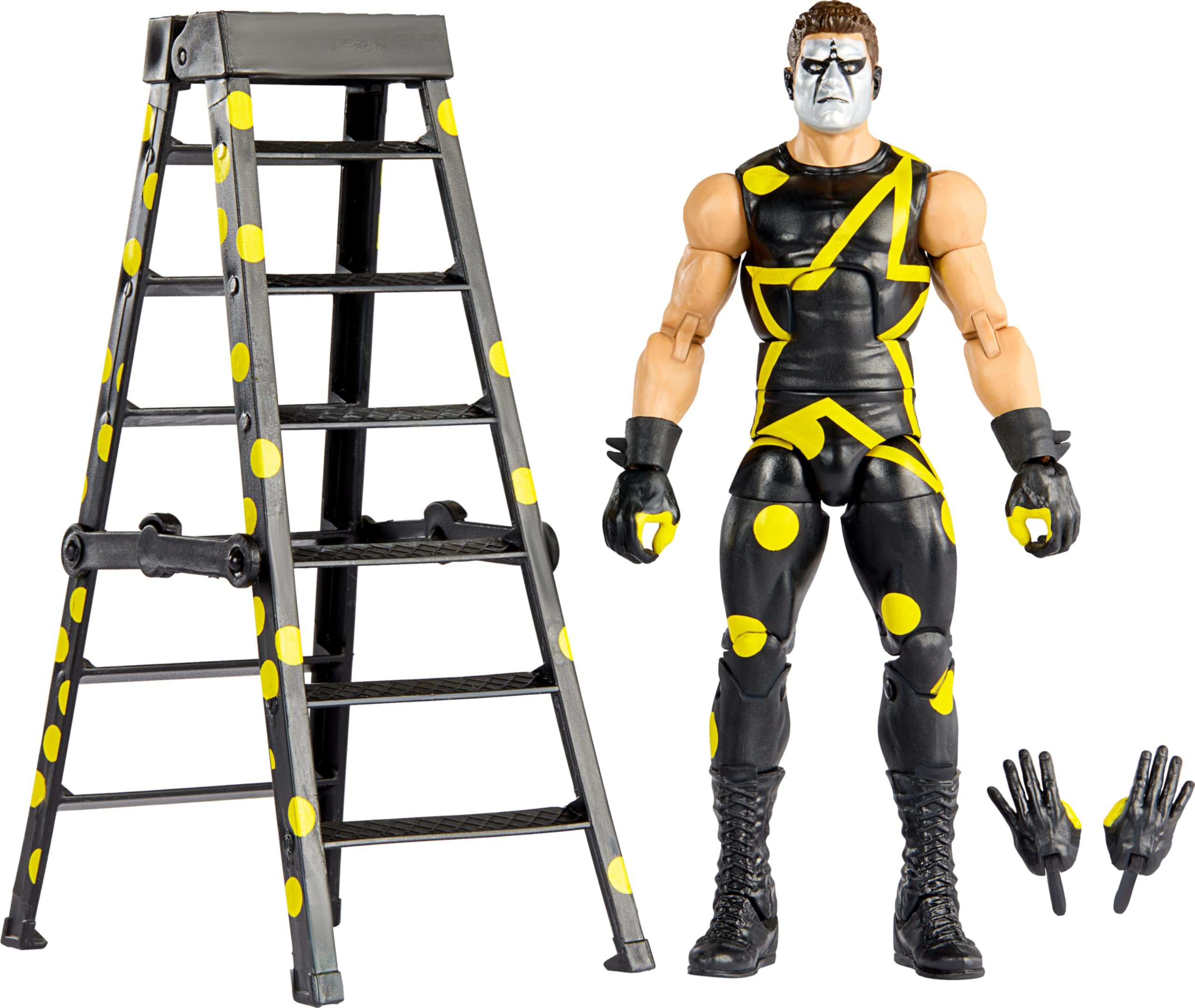 WWE HKP02 Stardust Figure Elite Collection, 15 cm, Truefx Technology, 25 Joint Points, Accessories, for Collecting, Toys for Kids, Age 3 and Up, HKP02