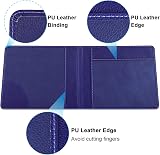 Wisdompro PU Leather Disabled Blue Badge Timer Holder Wallet Protector Blue view 3
