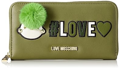 Love Moschino Damen Portafogli Pu Geldbörse, 3x11x20 cm