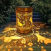 Dog Solar Lanterns Outdoor Waterproof, Dog Gifts for Women Mom Grandma, Hanging Solar Lights for Yard, Patio, Lawn, Pathway, 