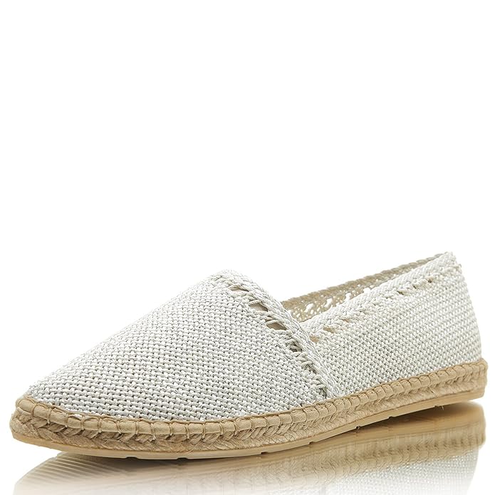Macarena Iris 80 Banda Metal Damen Espadrilles Ballerina Slipper