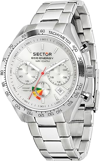 SECTOR NO LIMITS Reloj Cronógrafo para Hombre de Energía Solar con Correa en Acero Inoxidable R3273613003