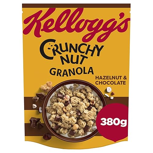 Kellogg's Crunchy Nut Hazelnut & Chocolate Granola Bag, 380g