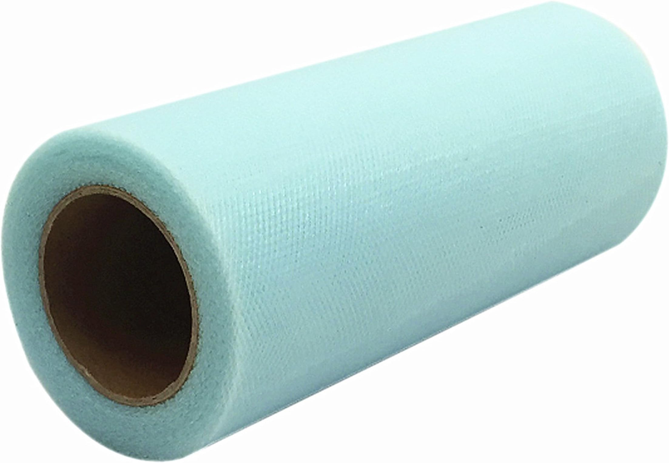 54 Colors Tulle Fabric Spool, Roll 6’’ x 25 Yards (75 ft) for Tulle Table Skirt Wedding Party Decorations (Tiffany Water Blue)