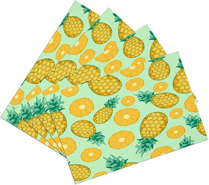 BJOLEdS Pineapples Placemats Tropical Fresh Fruits