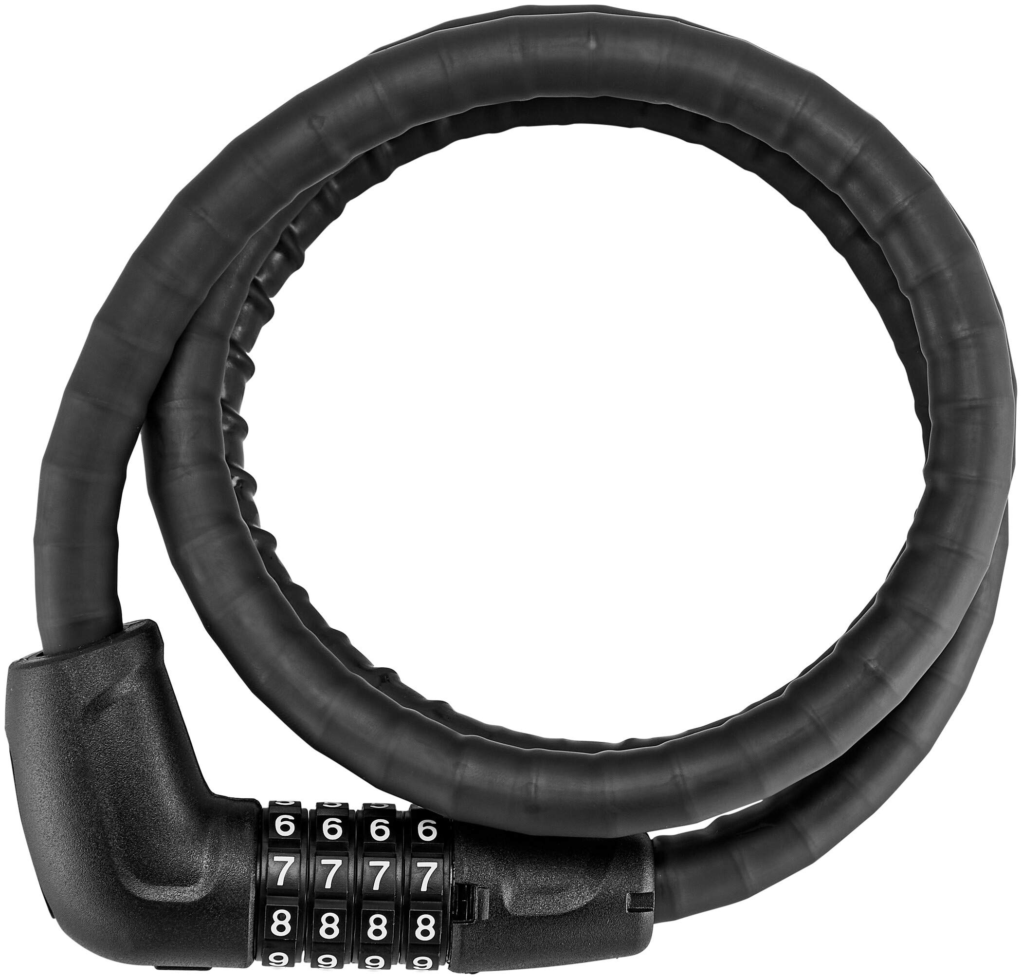ABUS armoured cable lock Steel-O-Flex Tresorflex 6615C + SCLL bracket - combination lock made of steel cable with armour made of steel sleeves - security level 5