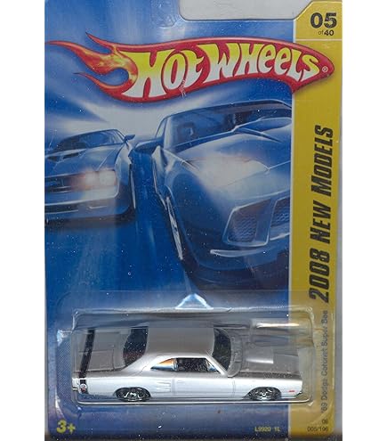 Johnny Lightning Muscle Cars USA - 1969 Dodge Coronet Super Bee Chase White (NG64) - 1/64