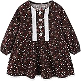 Mud Kingdom Fashion Little Girls Floral Dress Long Sleeve Ruffled Cute Spring Autumn