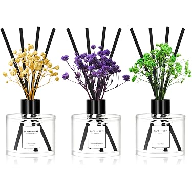 Oja Duftvasen Reed Diffuser 2x100 Ml – Elegantes Glas, Langanhaltender Duft 'Silk & Peony'