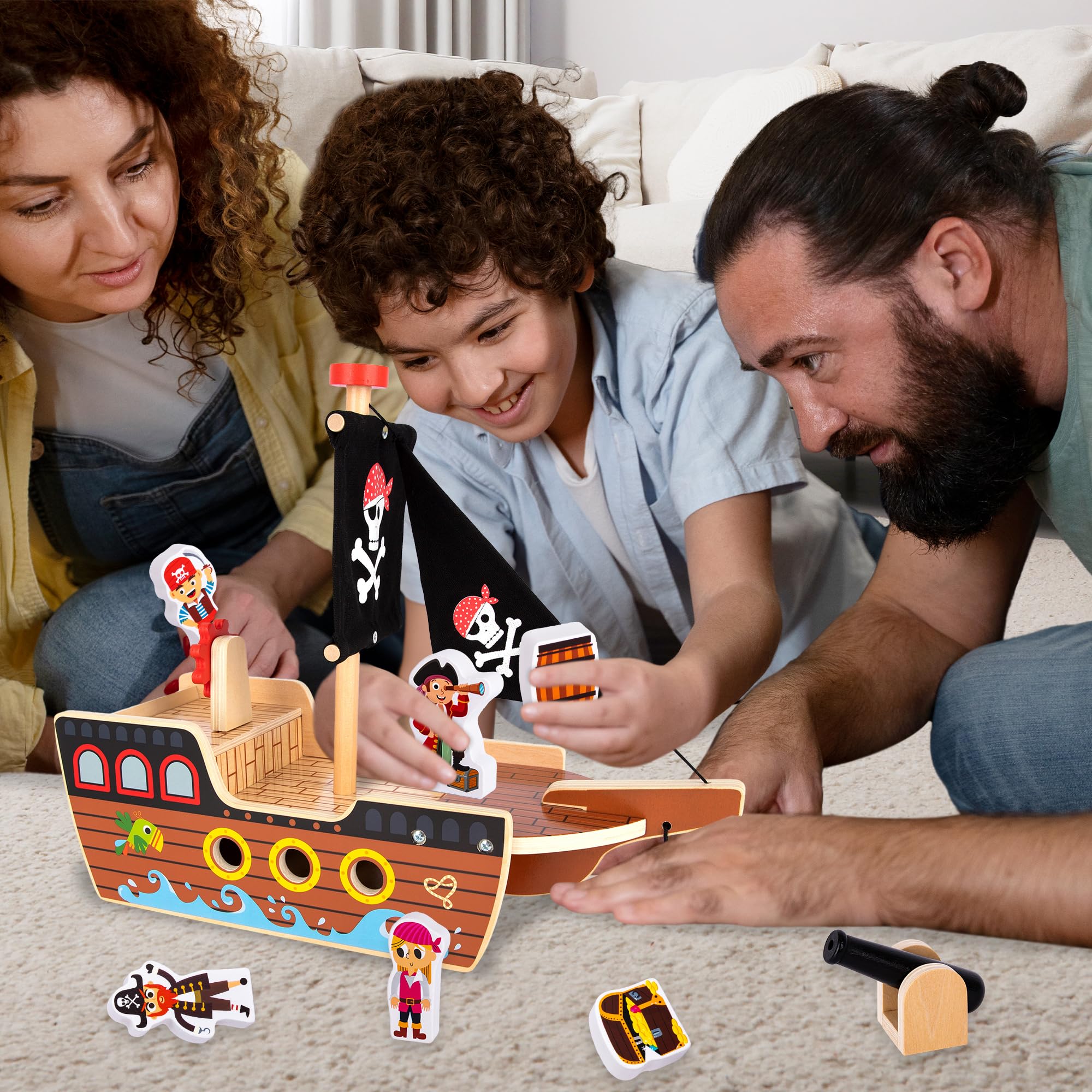 ArtCreativity Pirate Ship Toy Fun