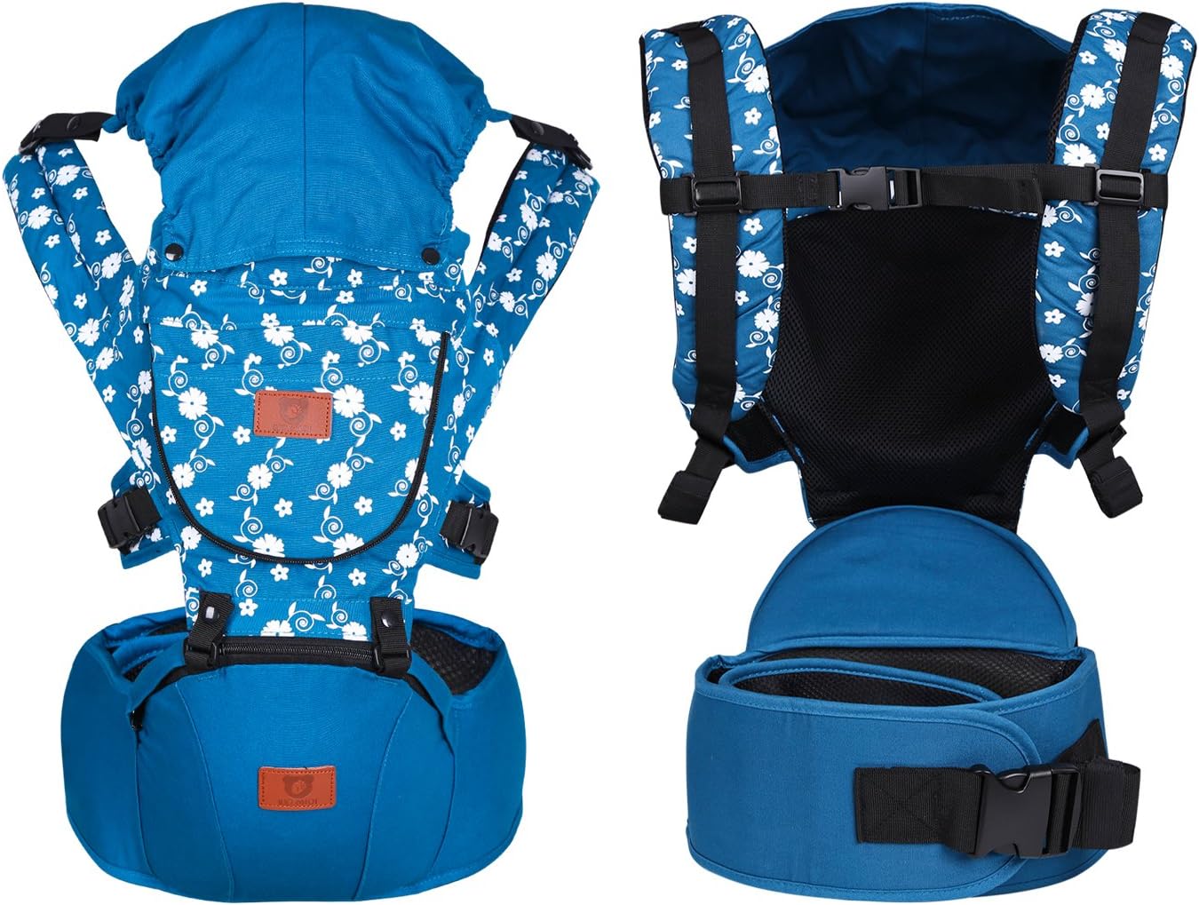 FEELIKE Baby Carrier SIX-Position, 360° Ergonomic Baby & Child Carrier BABY HIP SEAT Carrier BLUE