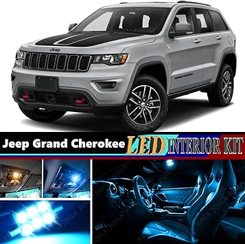 Westernfertility Com For 14 15 Jeep Cherokee Kl Blue Interior Led Lights Package Kit Car Truck Parts Auto Parts Accessories