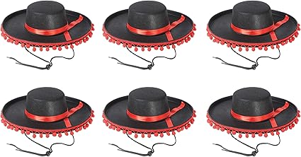Amazon Co Jp Beistle フェルトスパニッシュハット 1パッケージにつき6ハット Kitchen Housewares