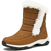 Lands' End Expedition Waterproof Insulated Womens Snow Boots, Lace Up or Slip On Winter Boots for Women, Medium or Wide Width Sizes 6 to 11, Black, Brown, Blue, White or Grey Winter Shoes