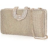 Fmiysxidm Sparkly Rhinestone Crystal Clutch for Wedding Party Dressy Handbag Formal Party Evening Bag For Women