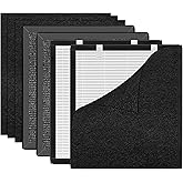 KUETERYUN 358 Air Filter FOR Air Purifier Compatible with HEAPETS P358 Pet Air Purifier,3-Stage Filtration,H13 Activated Carbon Filter,4PACK