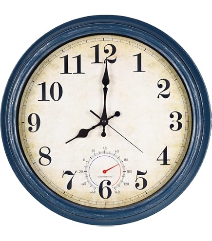 Amazon.com: JENLYSTIME 16 Inch Blue Vintage Waterproof Indoor