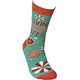 Primitives by Kathy - 39446 Primitives By Kathy Lovin' Grandma Life! Socks Teal and Red