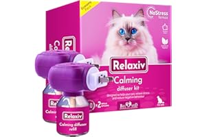 Beloved Pets Cat Calming Diffuser & Pet Anti Anxiety Products - Feline Calm Pheromones Plug in & Cats Stress Relief Comfort Helps with Pee, New Zone, Aggression (2 Pack (2 Diffusers + 2 Refills))