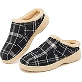 EVGLOW Mens Adjustable Orthopedic Slippers Shoe for Plantar Fasciitis & Foot Pain Relief with Arch Support Christmas