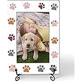 HONPHAX Dog Cat Picture Frame, Dog Cat Mom Gifts for Pet Owner Photo Frame, Pet Picture Frames 4 x 6 Photo/FrameS15