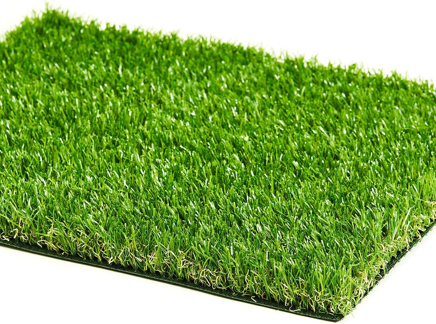 dog fake grass balcony