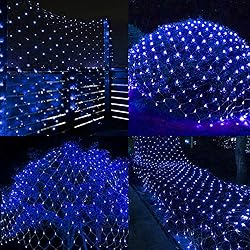 198 LED Blue Net Lights Outdoor Mesh Lights 9.8ft x