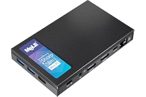 MeLE Quieter4C Fanless N100 Mini PC 16GB LPDDR4x 512GB SSD Win11pro Ultrathin Micro PC 2X HDMI + USB-C 4K Triple Display 2.4G