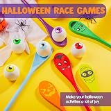 JOYIN Halloween Egg and Spoon Race Game Set 6 Spoons Eyeballs Witches view 5