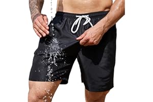 Scotamalone Mens Swim Trunks Swimming Shorts Swimwear Bathing Suits Quick Dry 7 Inch with Mesh Lining