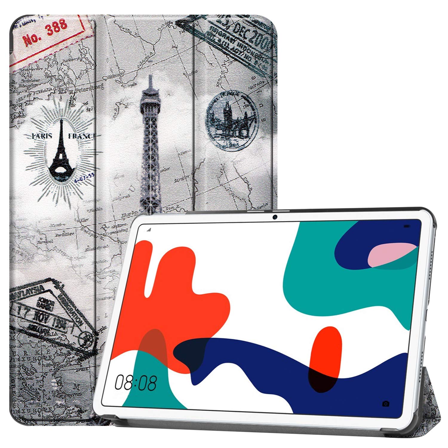 Lobwerk Case for Huawei MatePad BAH3-AL00 BAH3-W09 10.4 Inch Smart Cover Case with Stand Function and Auto Sleep/Wake Function C5