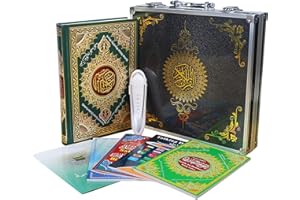 AIPEBANI 16G Quran Pen, Digital Pen Talking Reader Rechargeable Quran Book Reader with Multilingual 25 Reciters, Aluminium Box Packaging, Muslims Gift Ramadan Gift