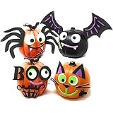 Funiverse Mega Bulk Pack 126 Piece Foam Halloween Pumpkin Decorating Craft Kit Stickers - Makes 16 Pumpkins (Pumpkins Not Inc