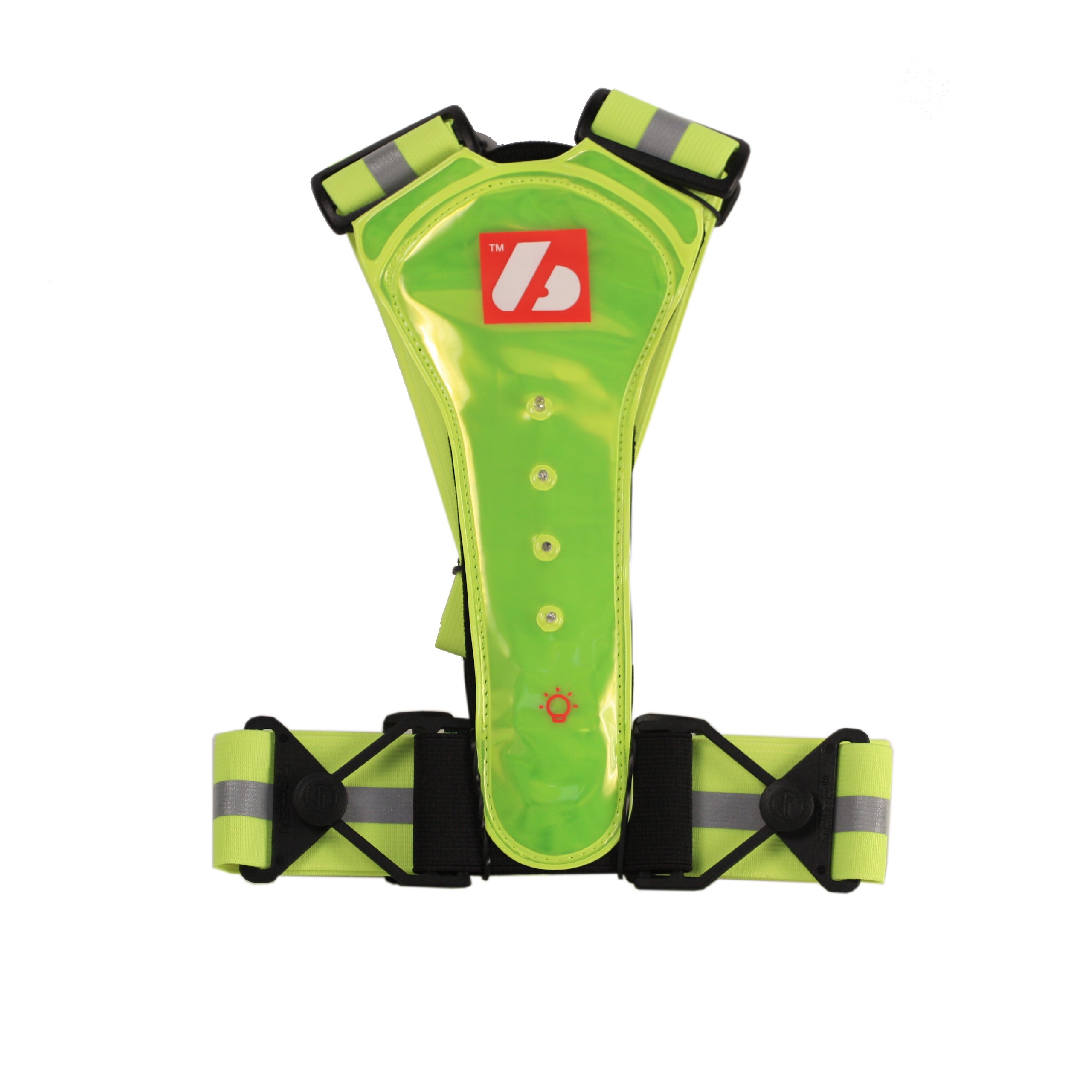 BARNETT LW-1 Runing Training Trail Fluorescent Vest with LED Lights and Reflective Stripes