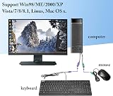 zdyCGTime USB to Dual PS2 Female Converter Y Splitter Cable Keyboard Mouse view 6