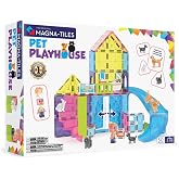 MAGNA-TILES Pet Playhouse 50-Piece Magnetic Construction Set, The Original Magnetic Building Brand